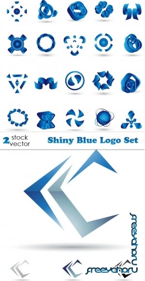   - Shiny Blue Logo Set